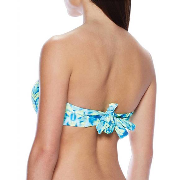 NEW COCO REEF dd-cup convertible underwire bikini bra in blue amazon - Picture 2 of 2